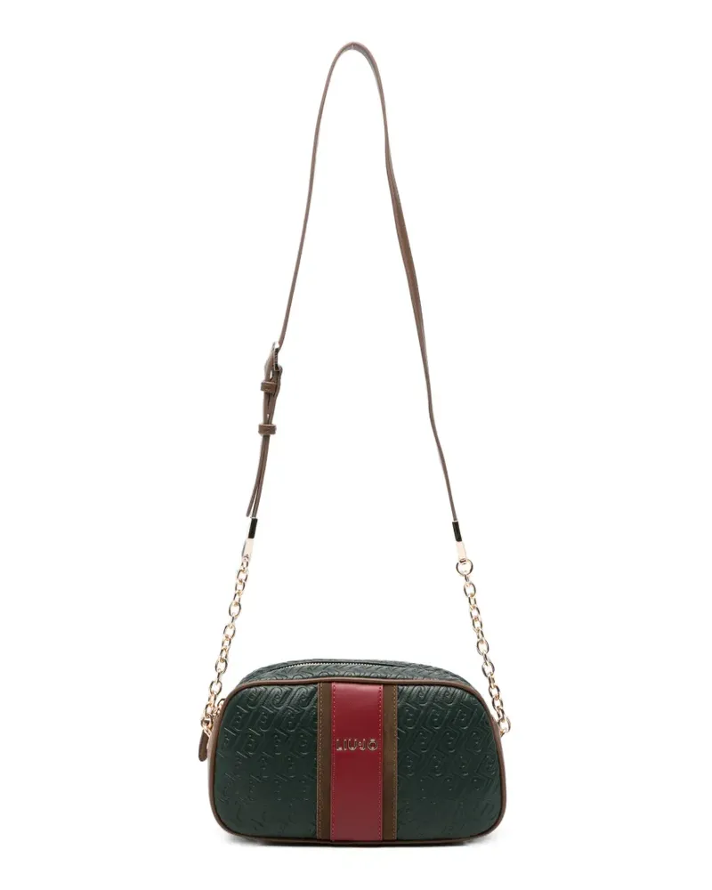 Liu Jo Tote Bag mit Monogramm-Prägung - Grün Grün