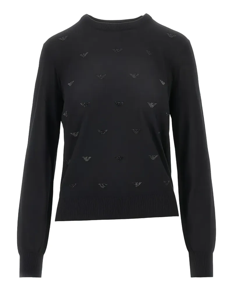 Emporio Armani crystal-embellished sweater - Schwarz Schwarz