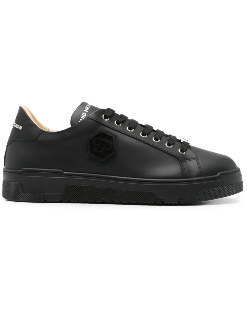 Philipp Plein Sneakers mit Hexagon-Logo - Schwarz Schwarz