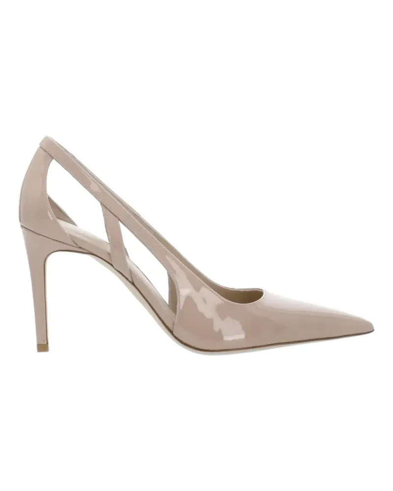 Stuart Weitzman cutout point-toe pumps - Nude Nude