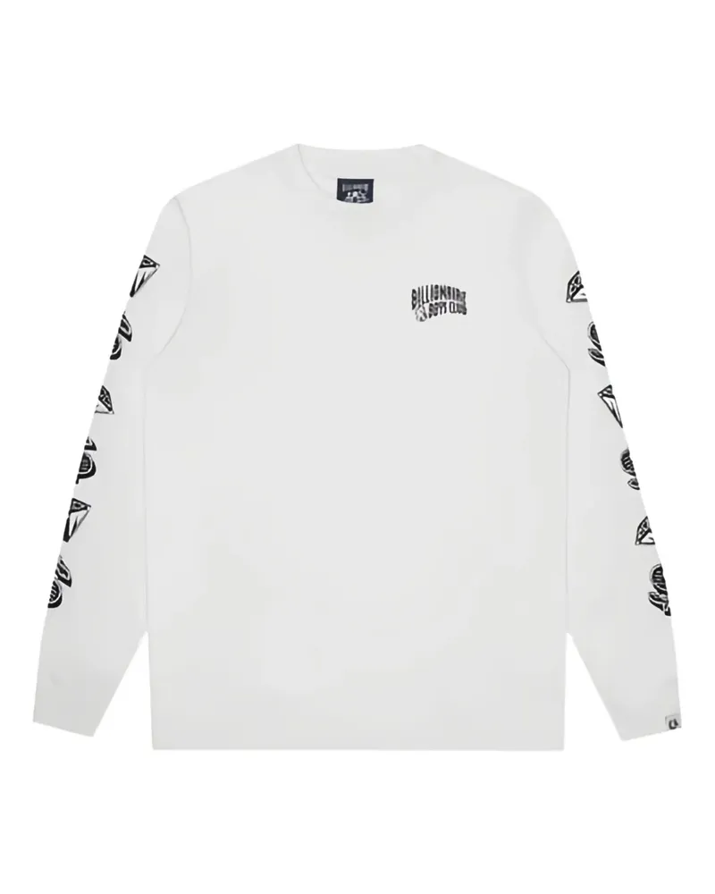 Billionaire Boys Club Langarmshirt mit grafischem Print - Weiß Weiß