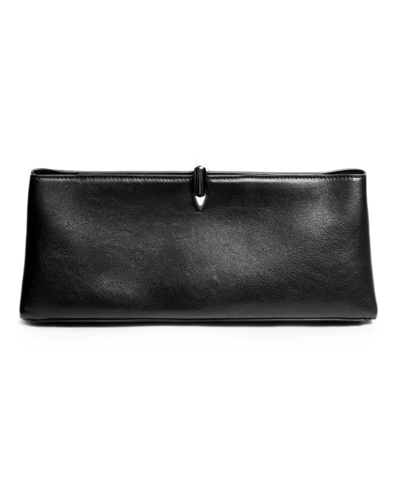 Vera Wang grained leather clutch bag - Schwarz Schwarz