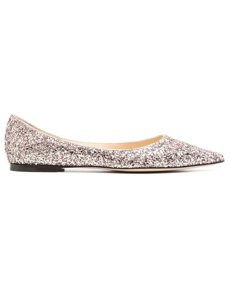 Jimmy Choo Romy Ballerinas mit Glitter - Rosa Rosa