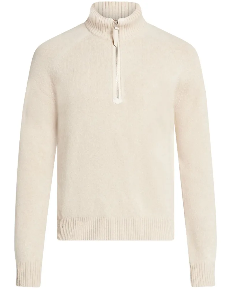 Tom Ford Pullover mit kurzem Reißverschluss - Nude Nude