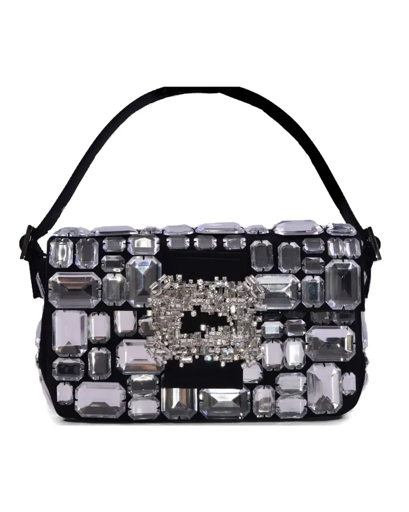 GEDEBE stone-embellished buckle tote bag - Schwarz Schwarz