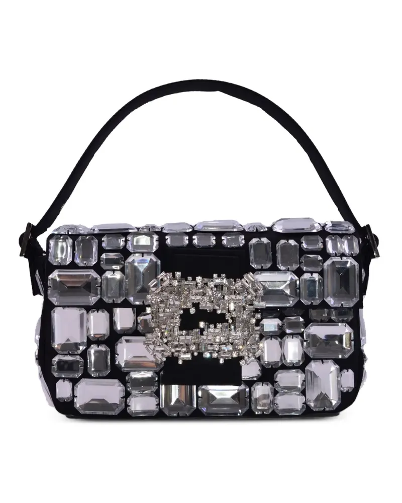 GEDEBE stone-embellished buckle tote bag - Schwarz Schwarz