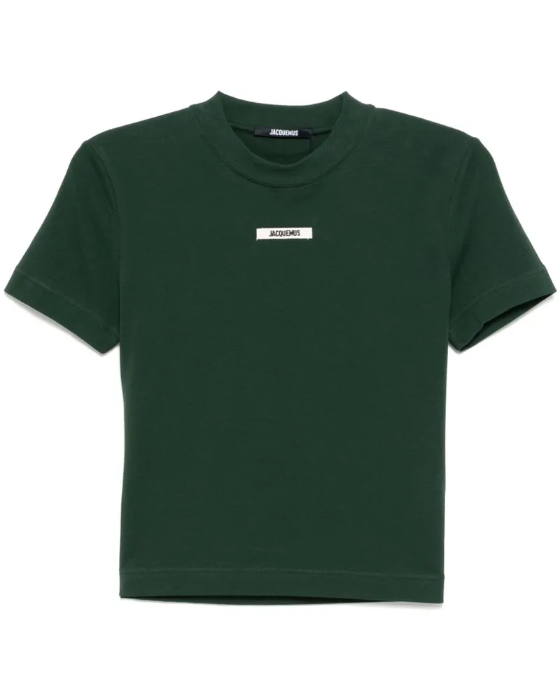 Jacquemus T-Shirt mit Logo - Grün Grün