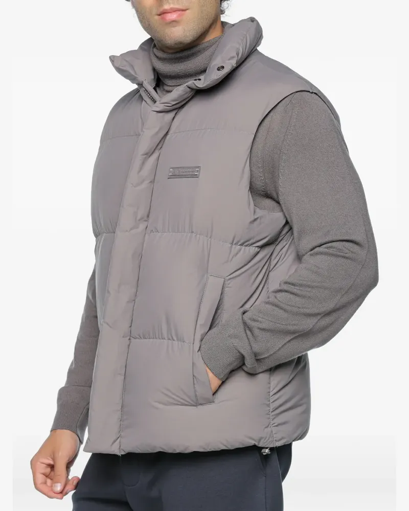 Armani Exchange padded sleeveless coat - Grau Grau