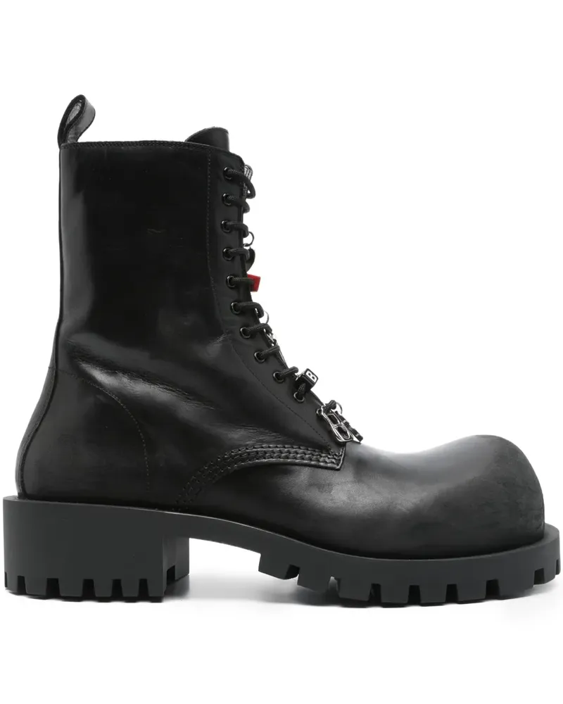 Balenciaga Hummer Schnürstiefel - Schwarz Schwarz