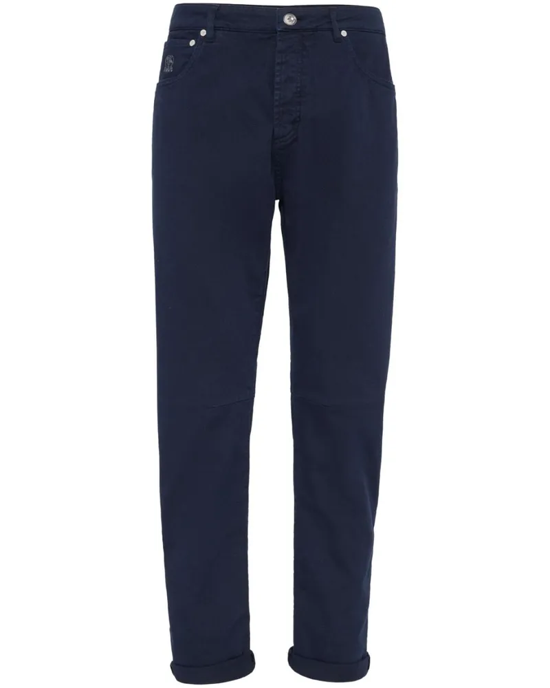 Brunello Cucinelli Hose mit geradem Bein - Blau Blau