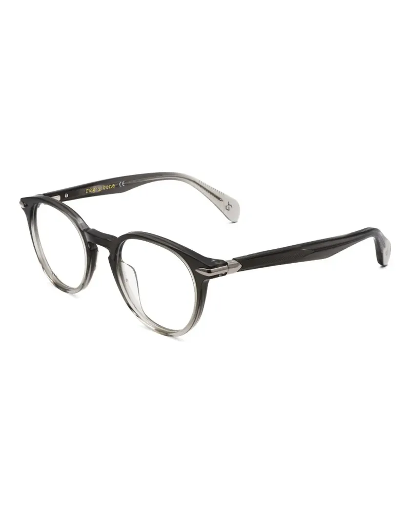 Rag & Bone Brille mit rundem Gestell - Schwarz Schwarz