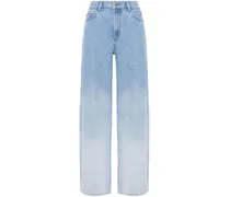 High-Waist-Jeans mit Farbverlauf