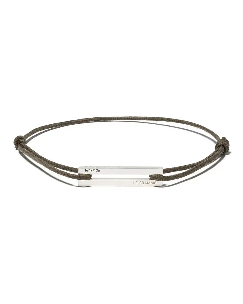 Le Gramme 17/10g' Armband - Silver/Khaki Silver