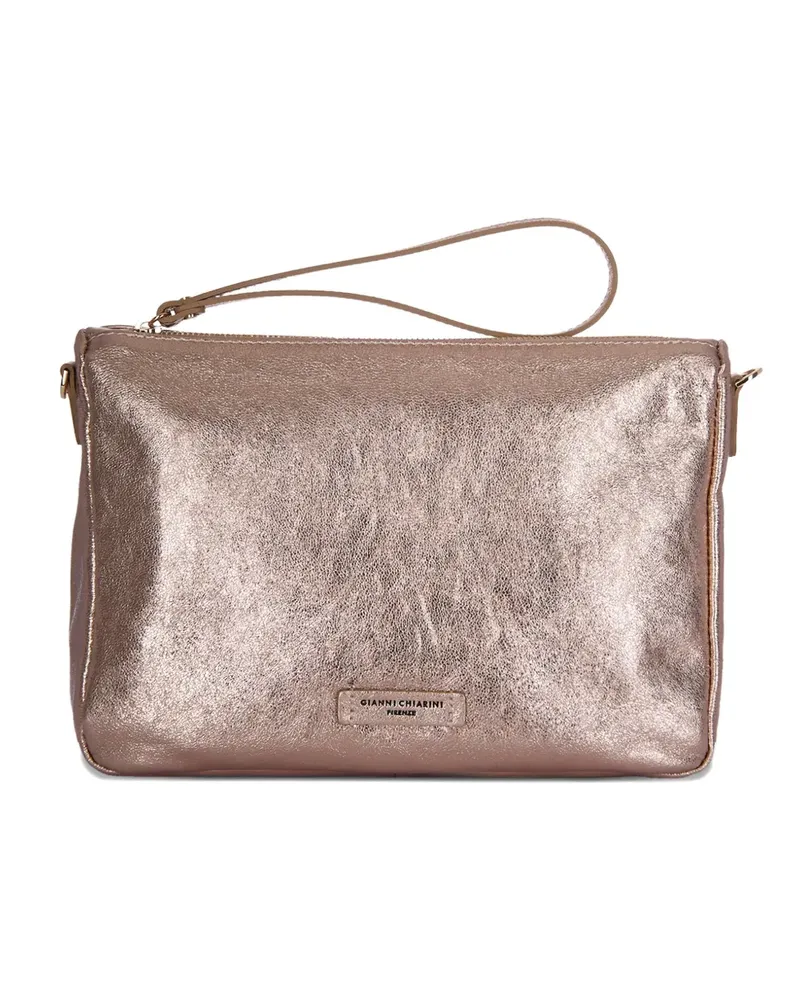 Gianni Chiarini top-zip wrist-strap clutch bag - Rosa Rosa