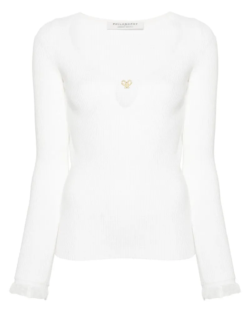 Philosophy Di Lorenzo Serafini Top mit Logo-Schild - Nude Nude