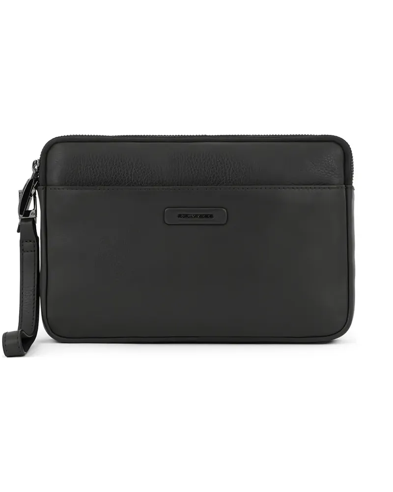 Piquadro Klassische Clutch - Schwarz Schwarz