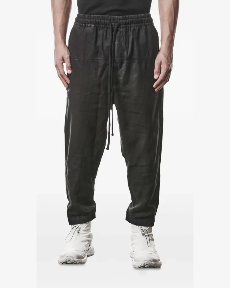 THOM KROM drawstring straight-leg trousers - Schwarz Schwarz