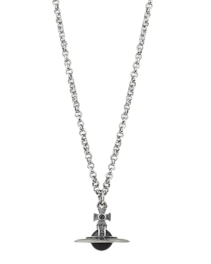 Vivienne Westwood Tiny Orb Halskette mit Anhänger - Silber Silber