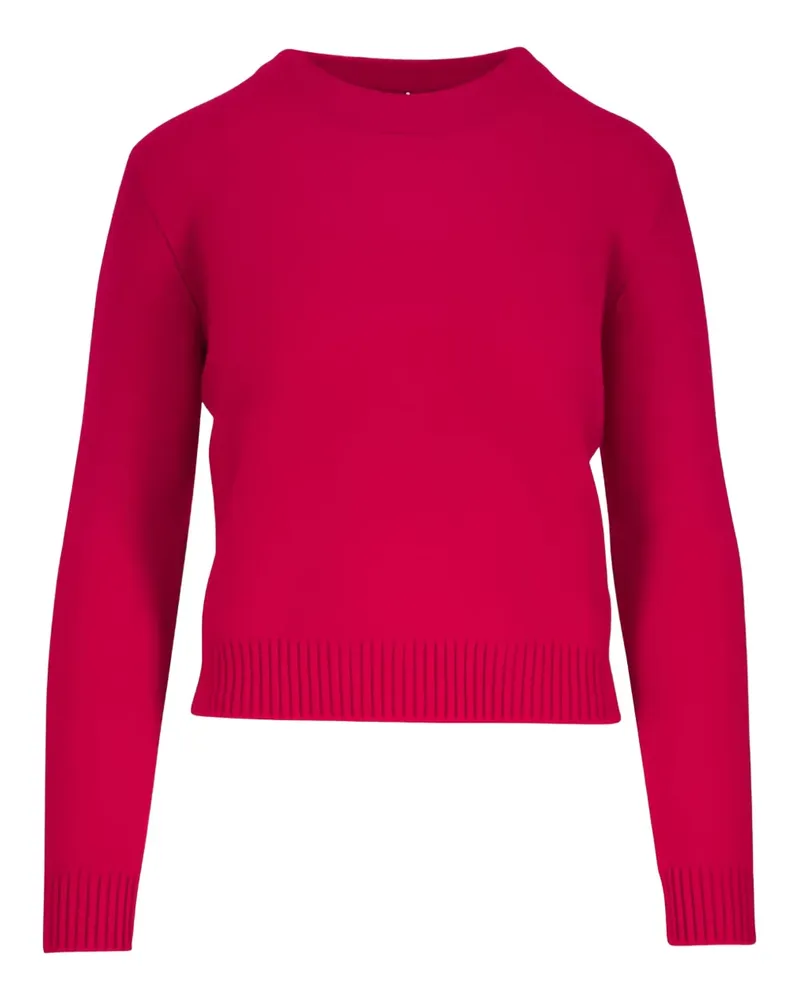 Lisa Yang Pullover mit rundem Ausschnitt - Rot Rot