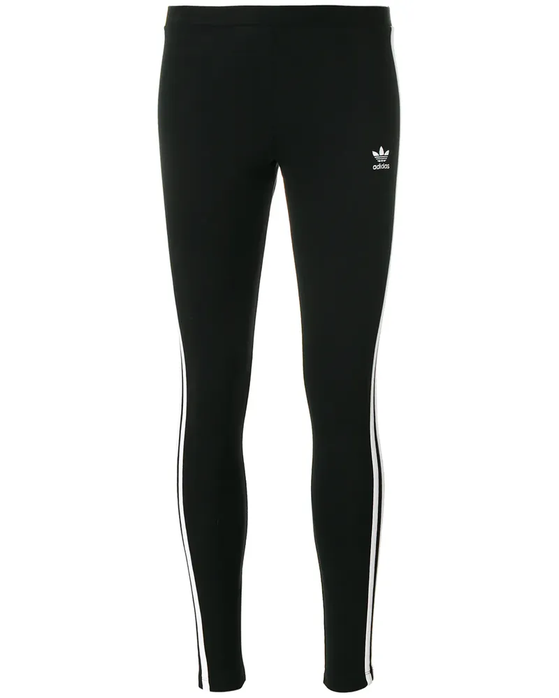 adidas Leggings mit Logostickerei - Schwarz Schwarz