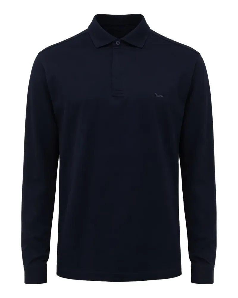 Harmont & Blaine long-sleeve polo shirt - Blau Blau
