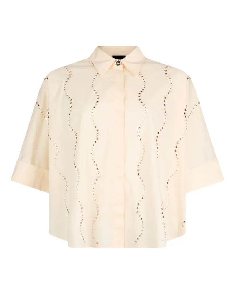 Liu Jo bejewelled-appliqué shirt - Gelb Gelb