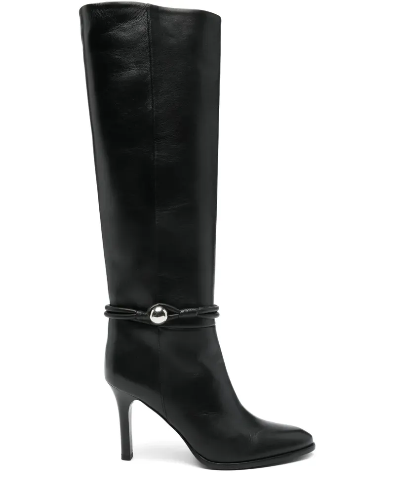 Isabel Marant IEVA BUTTON HIGH BOOTS - Schwarz Schwarz