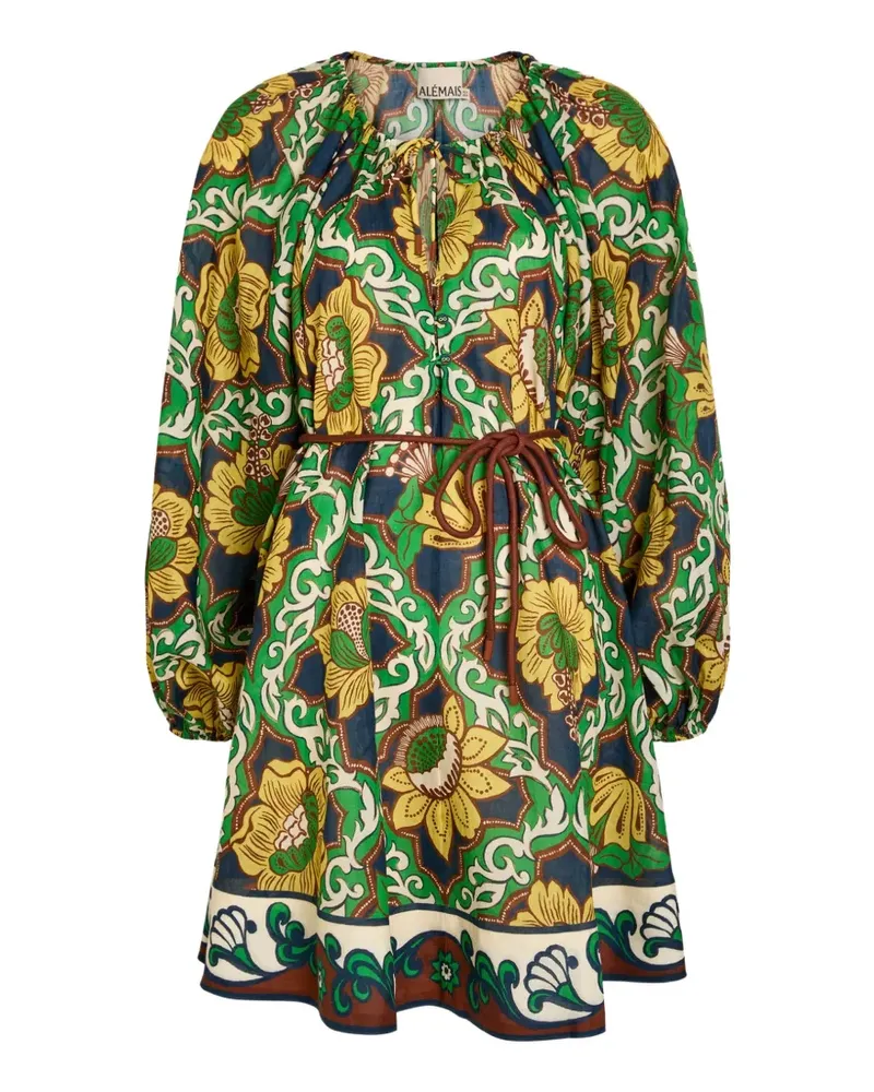 ALEMAIS floral-print dress - Blau Blau