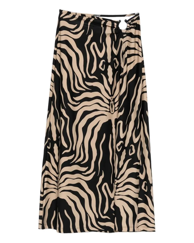 Johanna Ortiz Nuevo Destino midi skirt - Schwarz Schwarz