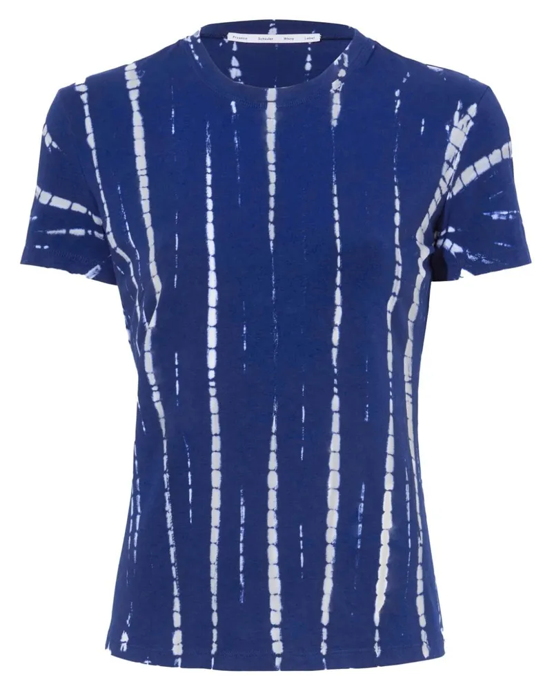 Proenza Schouler Gestreiftes Finley T-Shirt Blue