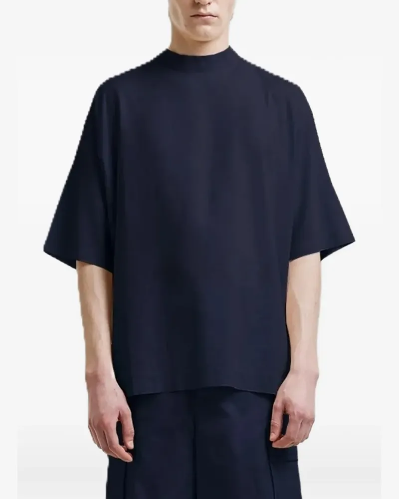 Hevò T-Shirt im Oversized-Look - Blau Blau