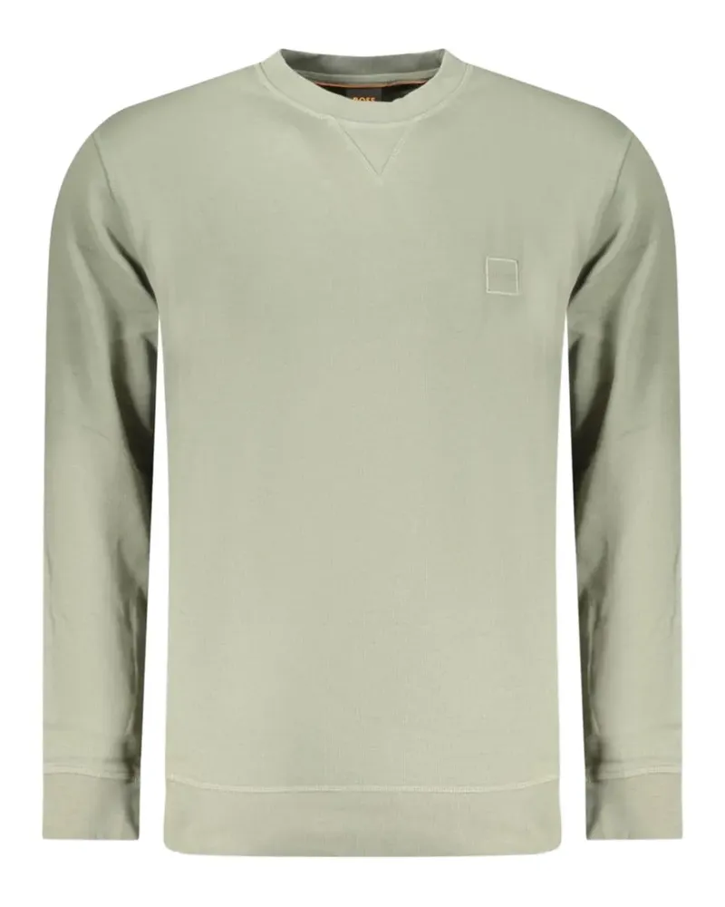 HUGO BOSS Westart logo-patch V-stitch sweater - Grau Grau