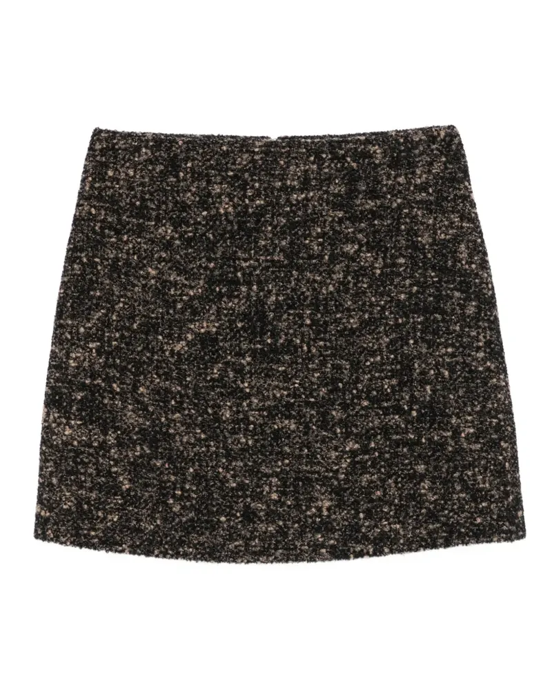 Blazé Milano Katara Minirock aus Tweed - Braun Braun