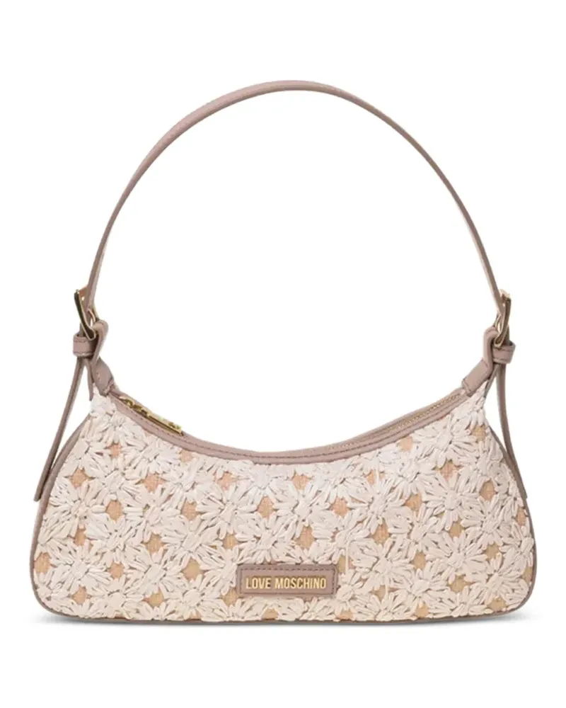 Moschino Smart Daily floral-detail shoulder bag - Nude Nude