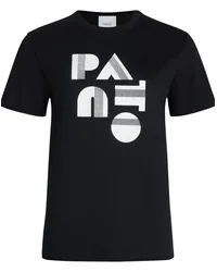 Patou Art-Deco T-Shirt Schwarz