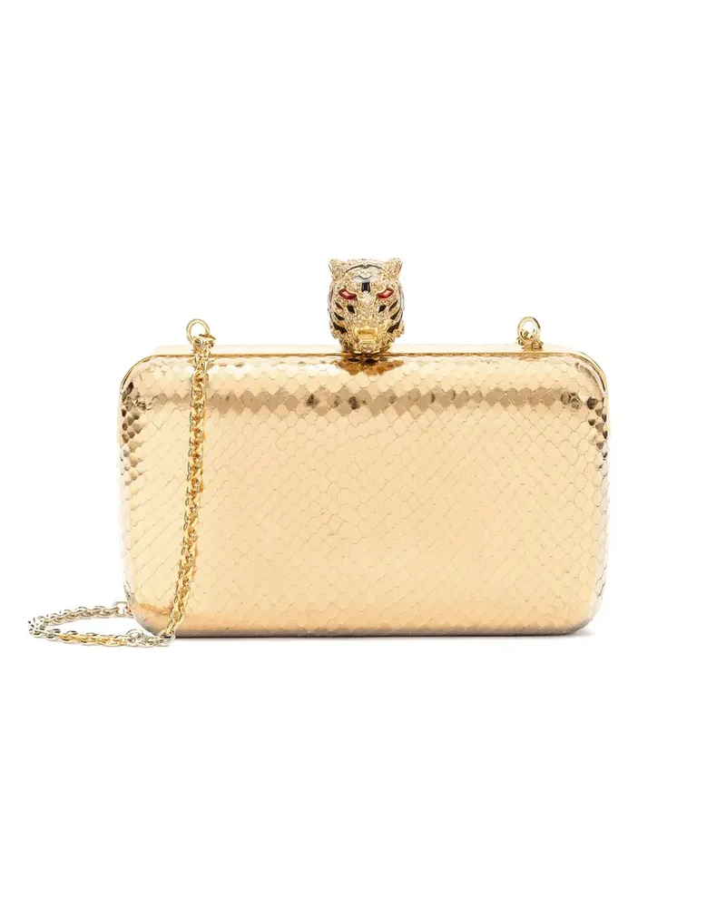 Roberto Cavalli Roar Clutch - Gold Gold