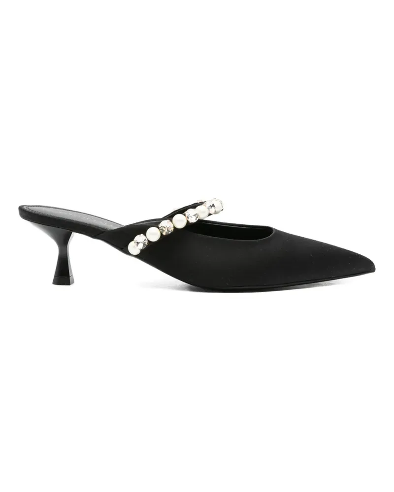Stella McCartney crystal elsa mules - Schwarz Schwarz