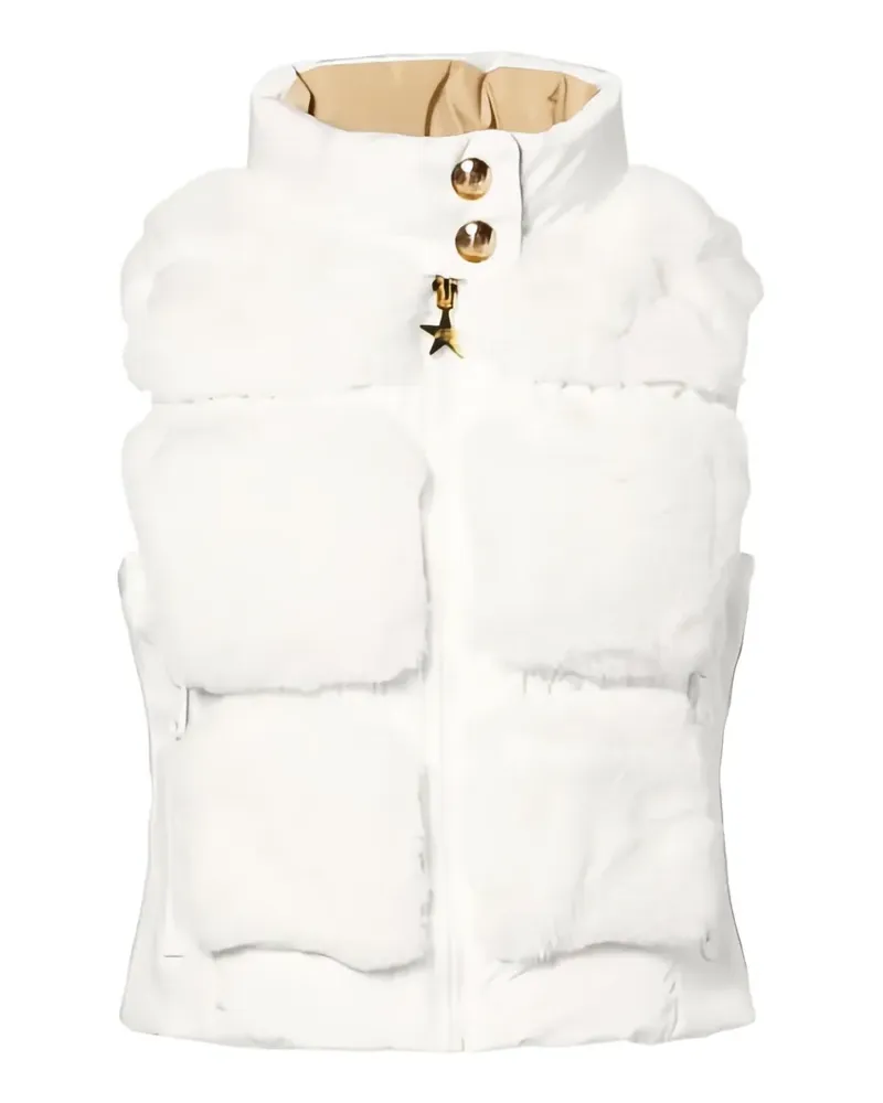 GOLDBERGH faux-fur panelled gilet - Weiß Weiß