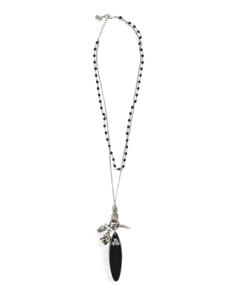 Dsquared2 D2 Surf Halskette mit Anhänger - Silber Silber