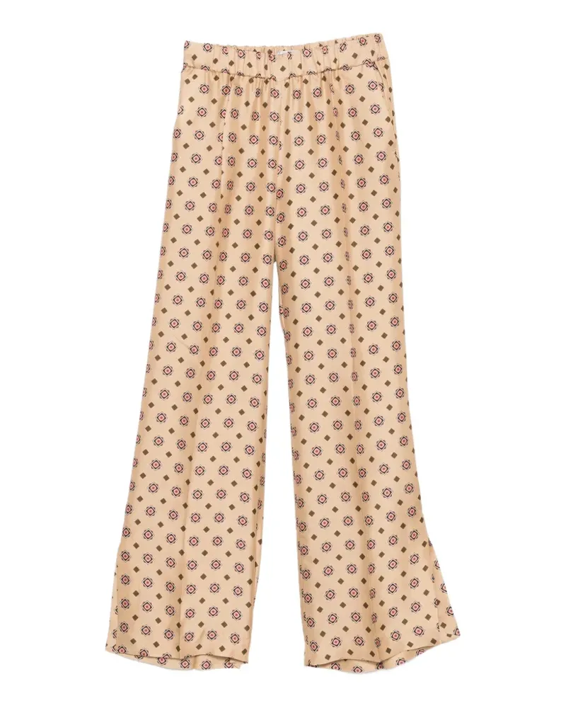 Alberto Biani Hose mit Print - Nude Nude