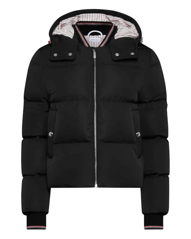 Thom Browne zip-up down jacket - Schwarz Schwarz