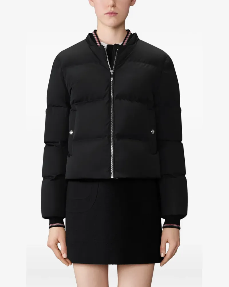 Thom Browne Daunenparka mit Cropped-Ärmeln - Schwarz Schwarz
