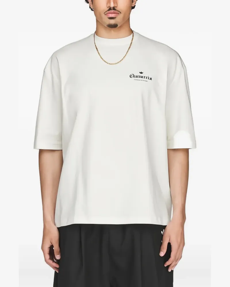 adidas x Willy Chavarria T-Shirt mit grafischem Print - Weiß Weiß