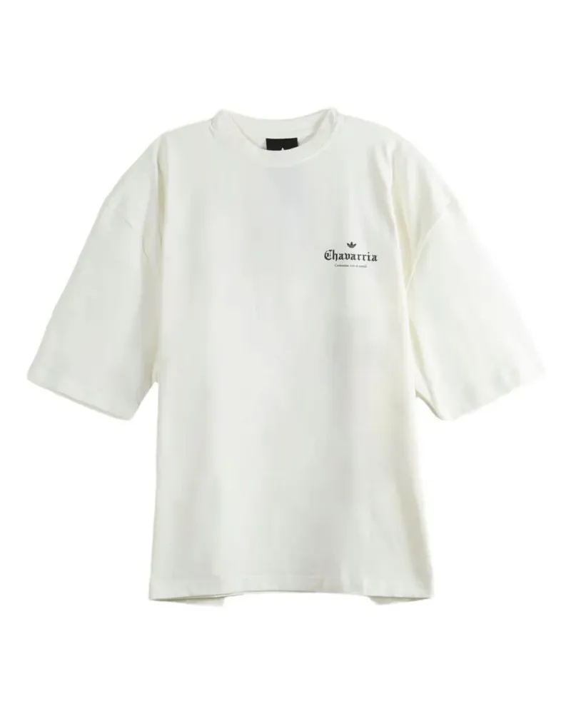 adidas x Willy Chavarria graphic-print T-shirt - Weiß Weiß