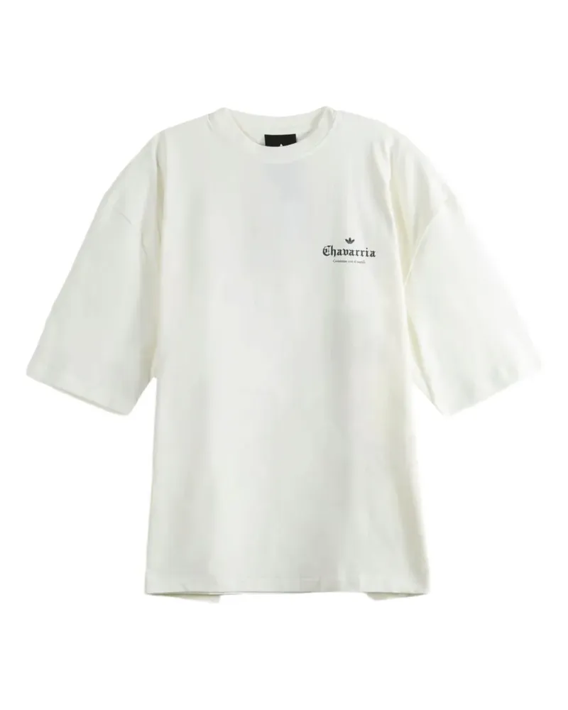 adidas x Willy Chavarria graphic-print T-shirt - Weiß Weiß