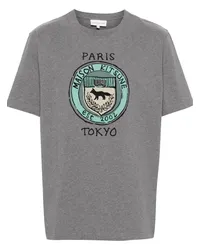 Kitsuné City Coins T-Shirt Grau