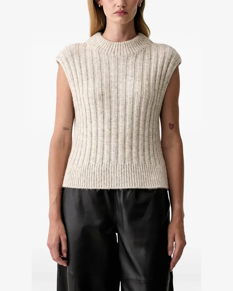 Barbour Anastasia Pullover aus geripptem Strick - Nude Nude