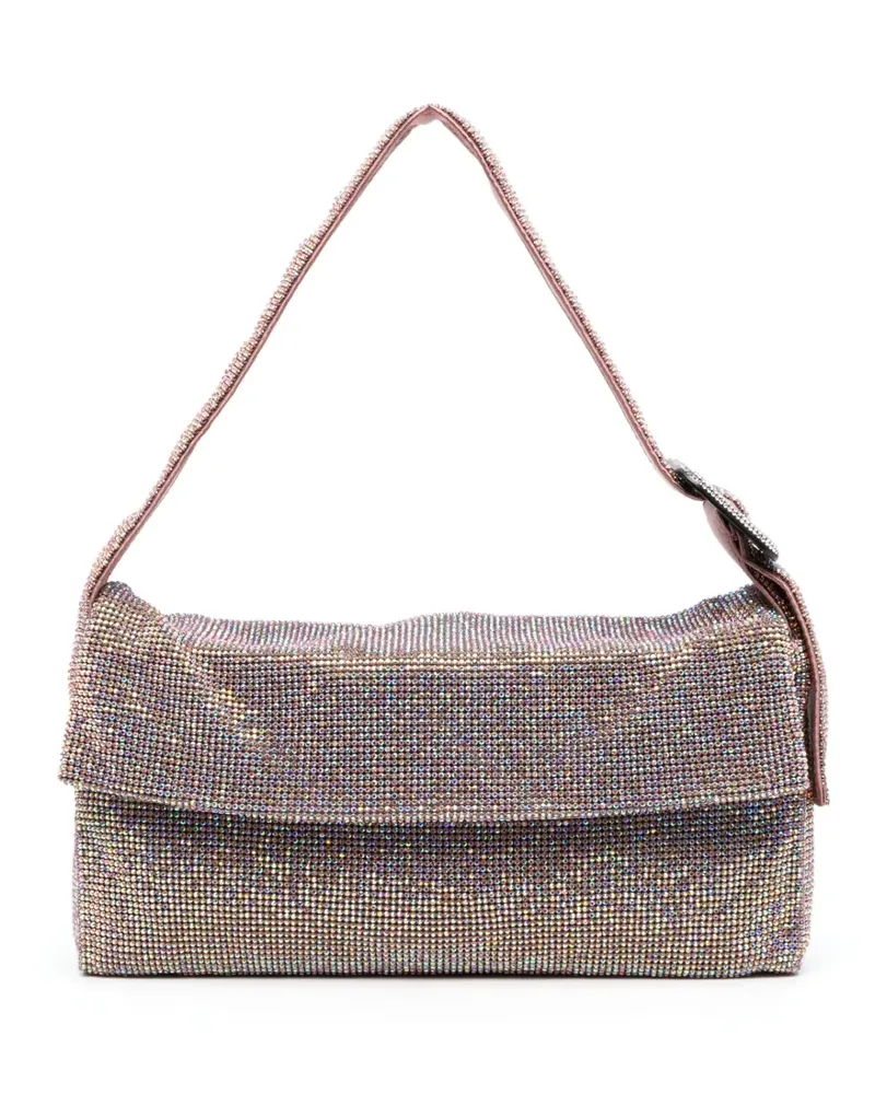 Benedetta Bruzziches Schultertasche mit Kristallen - Rosa Rosa