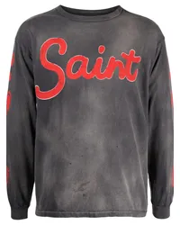 SAINT MXXXXXX T-Shirt im Distressed-Look Grau