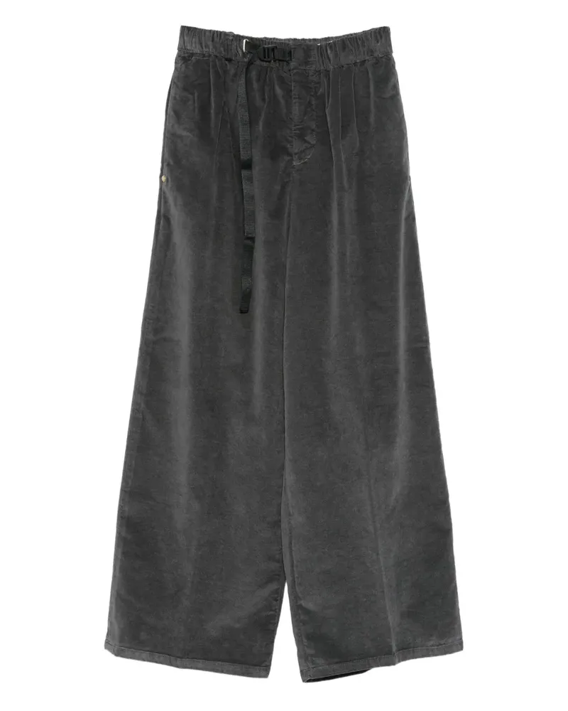 PLAN C Weite Hose mit Kordelzug - Grau Grau